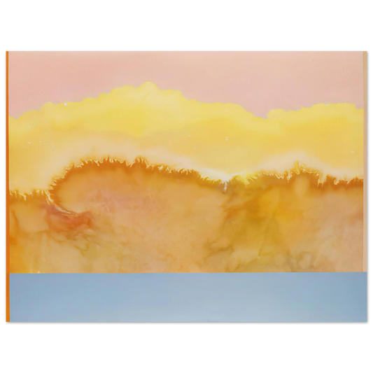 Ronnie Landfield - Turquoise Prairie - 1979 Fine Art Poster - Default Title
