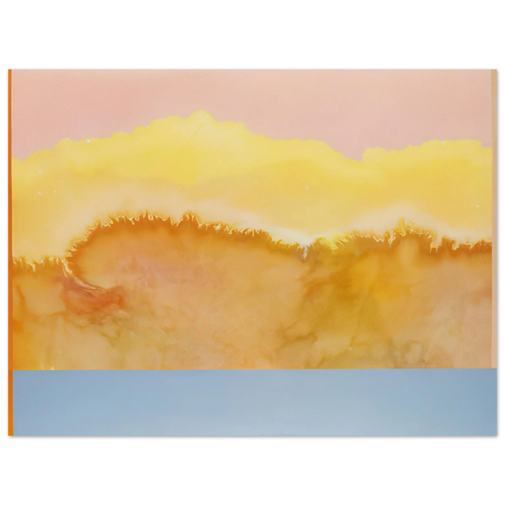 Ronnie Landfield - Turquoise Prairie - 1979  75x100 cm / 30x40inches Fine Art Poster