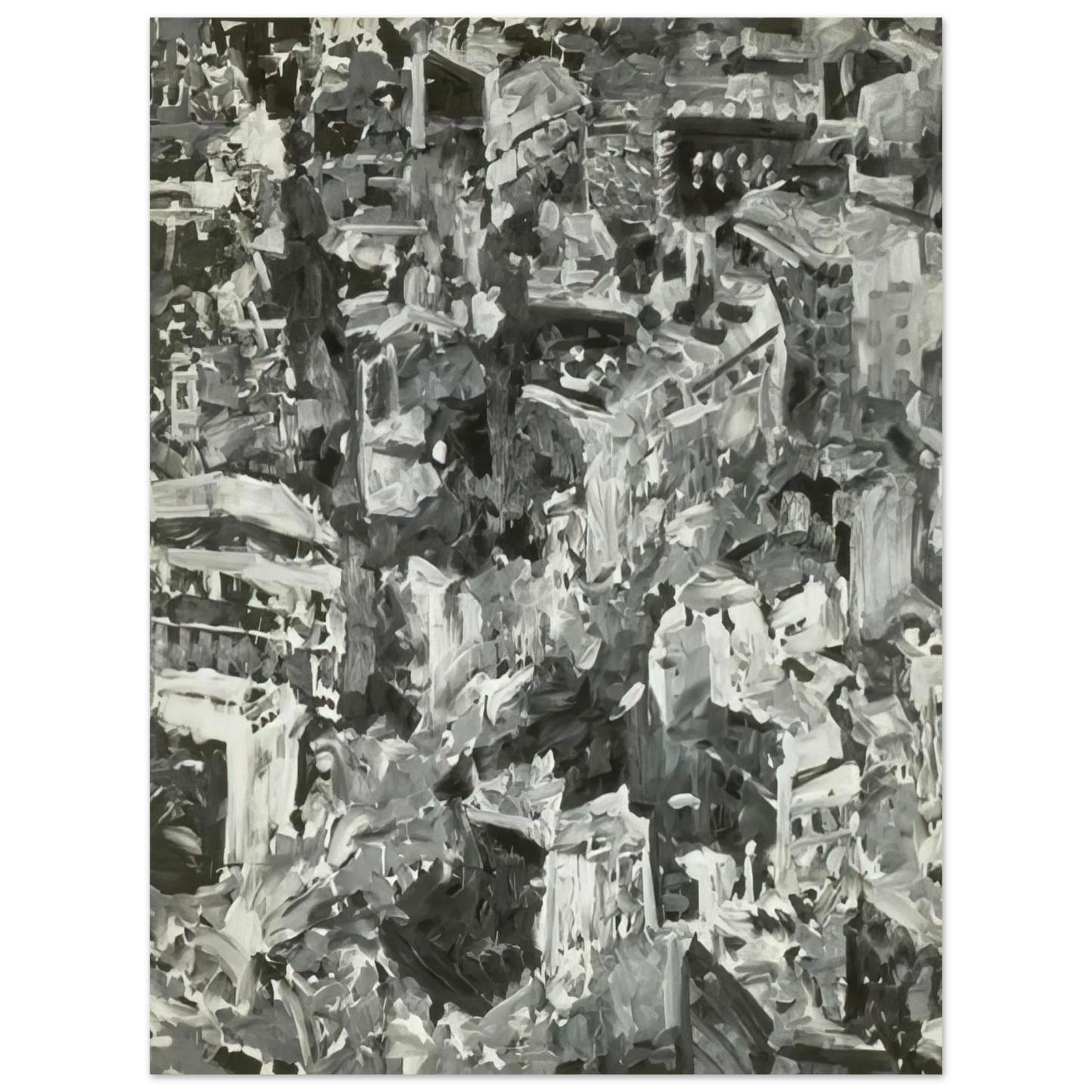 Gerhard Richter - TOWNSCAPE PARIS 1968 Fine Art Poster - Default Title