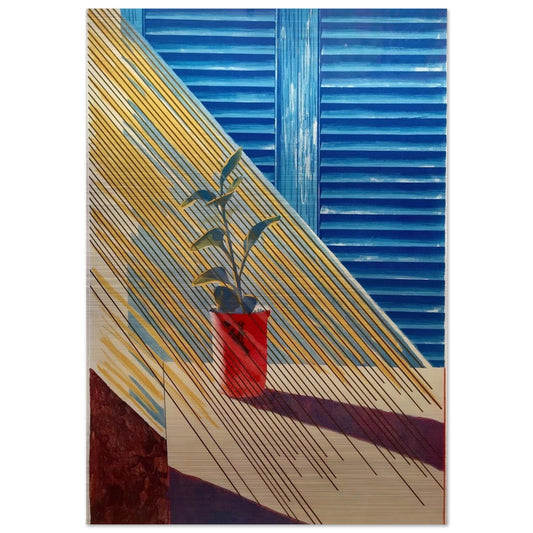 David Hockney - David Hockney Brushed Aluminum Print - 70x100 cm / 28x40 inches | David Hockney Aluminum Print | David Hockney Prints