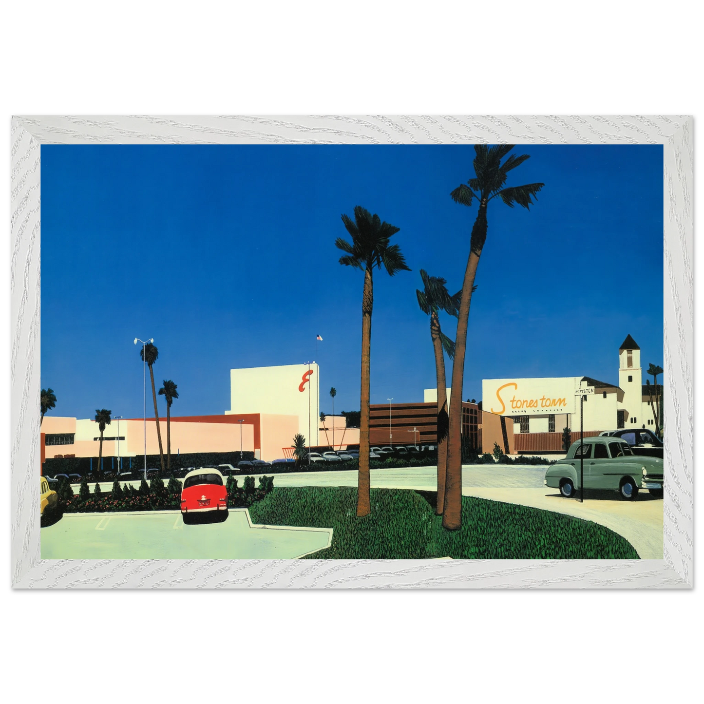 Hiroshi Nagai - In the beginning Stonestown Wall Art - 30x40 cm / 12x16 inches - Premium Wooden Framed Poster With Fine Art Paper - Black frame