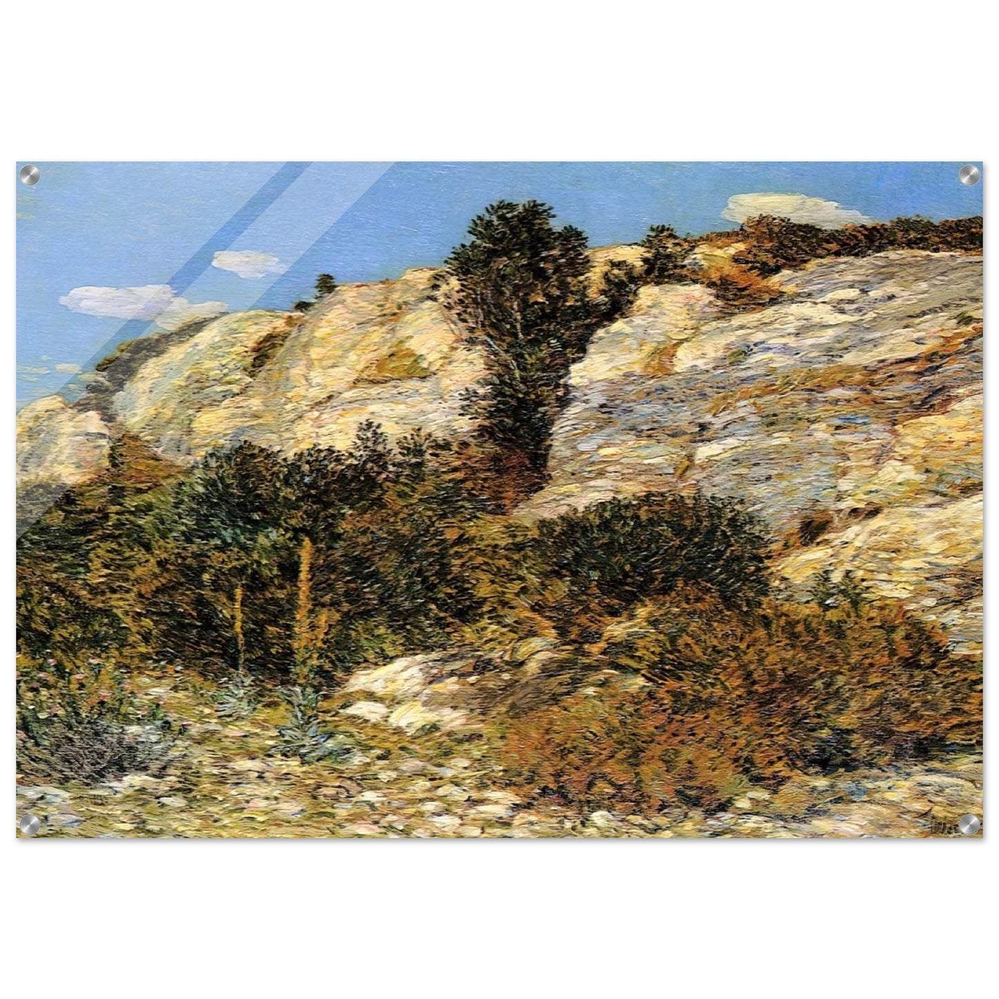 Lyman's Ledge, Appledore - Childe Hassam Acrylic Print - 70x100 cm / 28x40″ inches | Childe Hassam Wall Art | Childe Hassam Prints