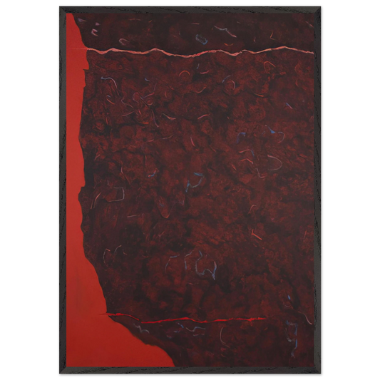 Edge of Burning Brush - 1986 - Theodoros Stamos Framed Art Print – Black Wooden Frame - Default Title - -Framed Art Print