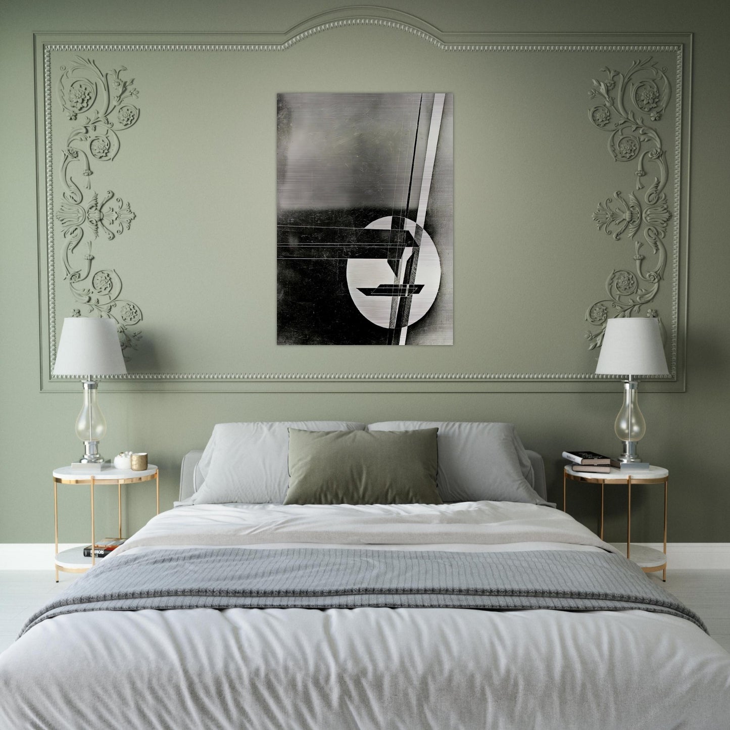 Composition - Laszlo Moholy-Nagy Brushed Aluminum Print - 70x100 cm / 28x40 inches | Laszlo Moholy-Nagy Aluminum Print | Laszlo Moholy-Nagy Prints