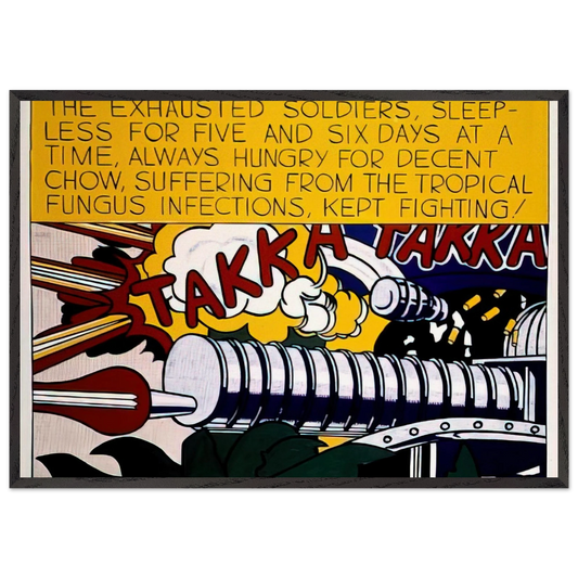 TAKKA TAKKA 1962 - Roy Lichtenstein Framed Art Print – Black Wooden Frame - Default Title - -Framed Art Print