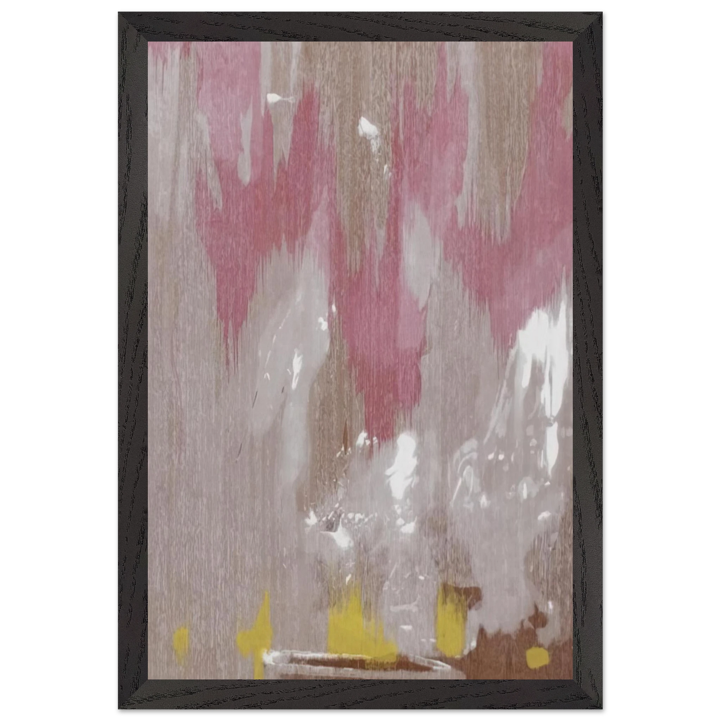 Helen Frankenthaler - Tales of Genji IV - 1998 Wall art - 21x29.7 cm / 8x12" - Premium Wooden Framed Poster With Fine Art Paper - White frame