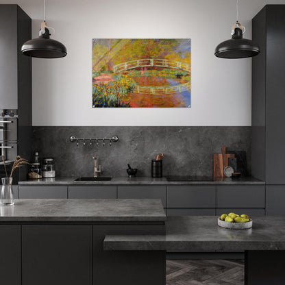 The Japanese Bridge The Bridge in Monet's Garden - claude monet Acrylic Print - 70x100 cm / 28x40″ inches