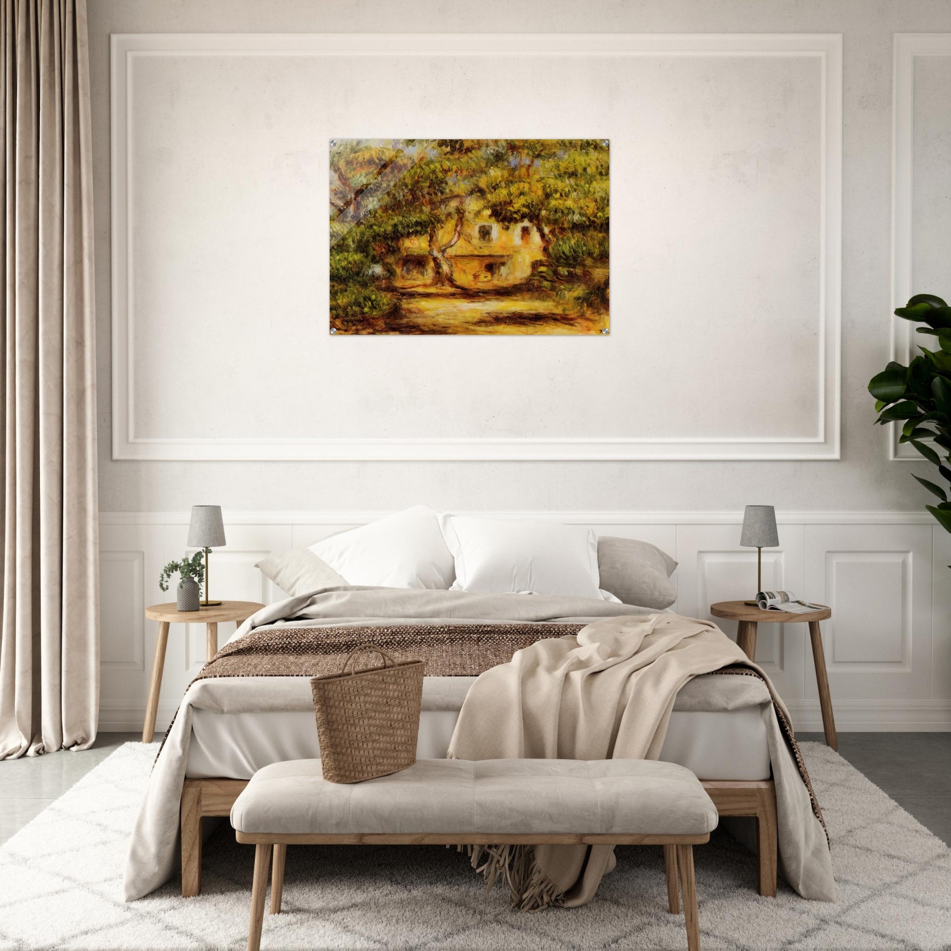 The Farm at Collettes - Pierre-Auguste Renoir Acrylic Print - 70x100 cm / 28x40″ inches