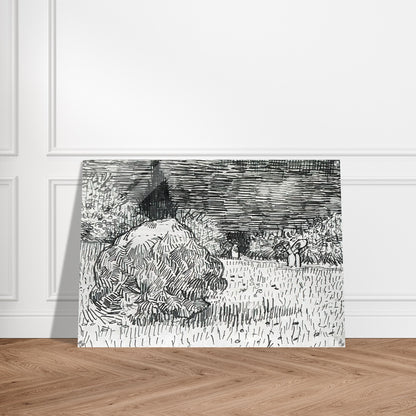 Bush in the Park at Arles - Vincent van Gogh Acrylic Print - 70x100 cm / 28x40″ inches