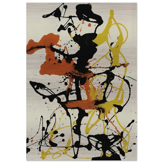 NUMBER 26 1949 - Jackson Pollock Brushed Aluminum Print - 70x100 cm / 28x40 inches | Jackson Pollock Aluminum Print | Jackson Pollock Prints