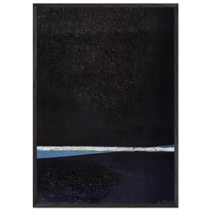 ASTRAZIONE PLASTICA X 1955 - Enrico Prampolini 70x100 cm / 28x40 inches Framed Art Print – Black Wooden Frame