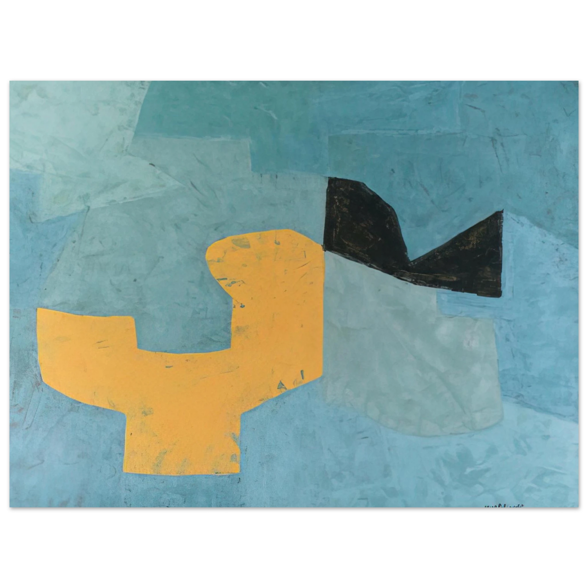 Serge Poliakoff - Composition - 1955 Fine Art Poster - Default Title