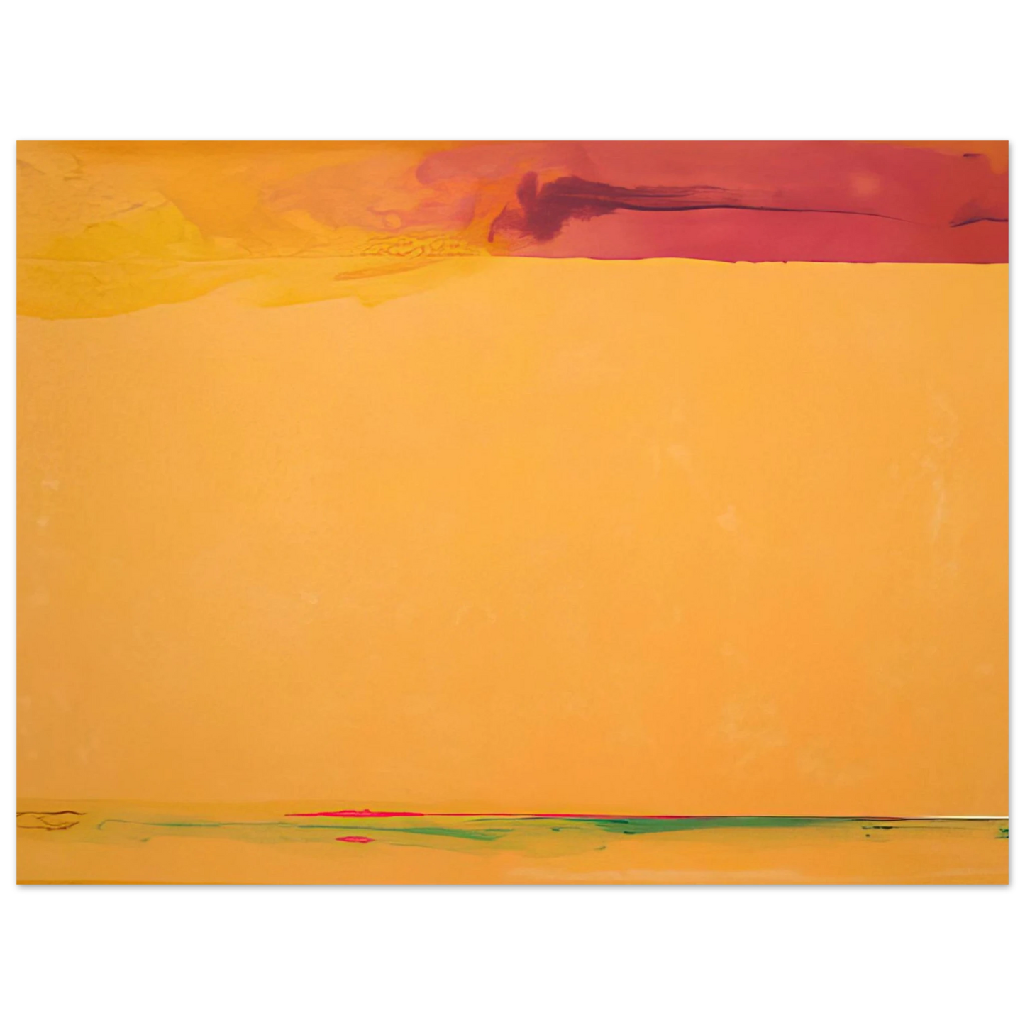 Helen Frankenthaler - Southern Exposure - 2005 Wall art - A1 (59.4 x 84.1  cm) - Premium Wooden Framed Poster With Fine Art Paper - Black frame