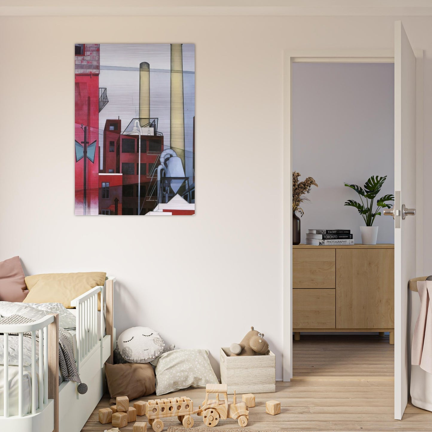 After All - 1933 - Charles Demuth Brushed Aluminum Print - 70x100 cm / 28x40 inches | Charles Demuth Aluminum Print | Charles Demuth Prints