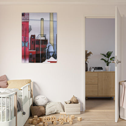 After All - 1933 - Charles Demuth Brushed Aluminum Print - 70x100 cm / 28x40 inches | Charles Demuth Aluminum Print | Charles Demuth Prints