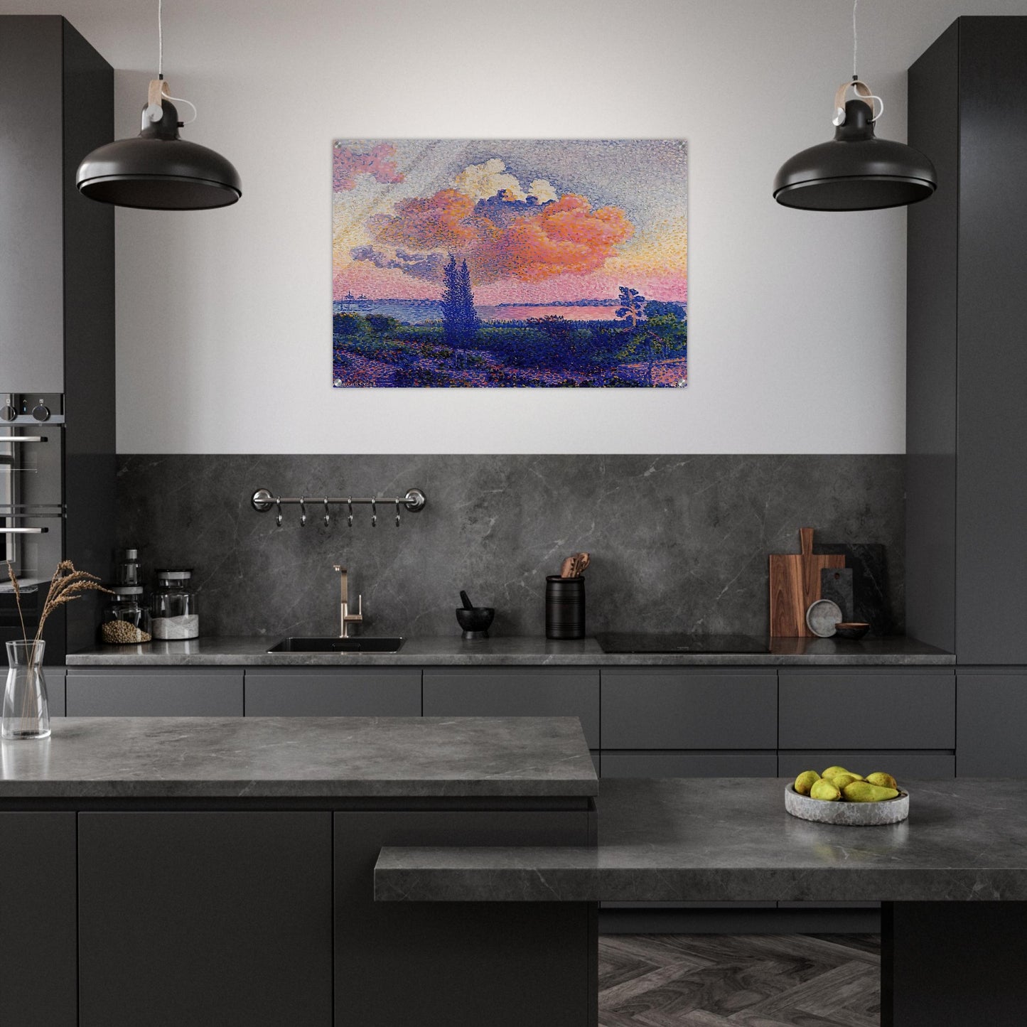 The Pink Cloud - Henri-Edmond Cross Acrylic Print - 70x100 cm / 28x40″ inches