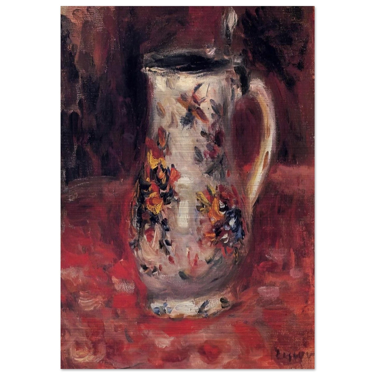 Jug - Pierre-Auguste Renoir Brushed Aluminum Print - 70x100 cm / 28x40 inches | Pierre-Auguste Renoir Aluminum Print | Pierre-Auguste Renoir Prints