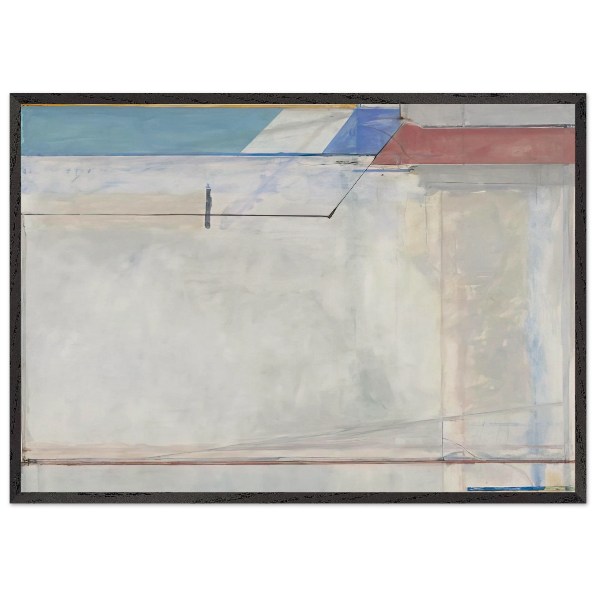 Ocean Park 63 - Richard Diebenkorn Framed Art Print – Black Wooden Frame - Default Title - -Framed Art Print