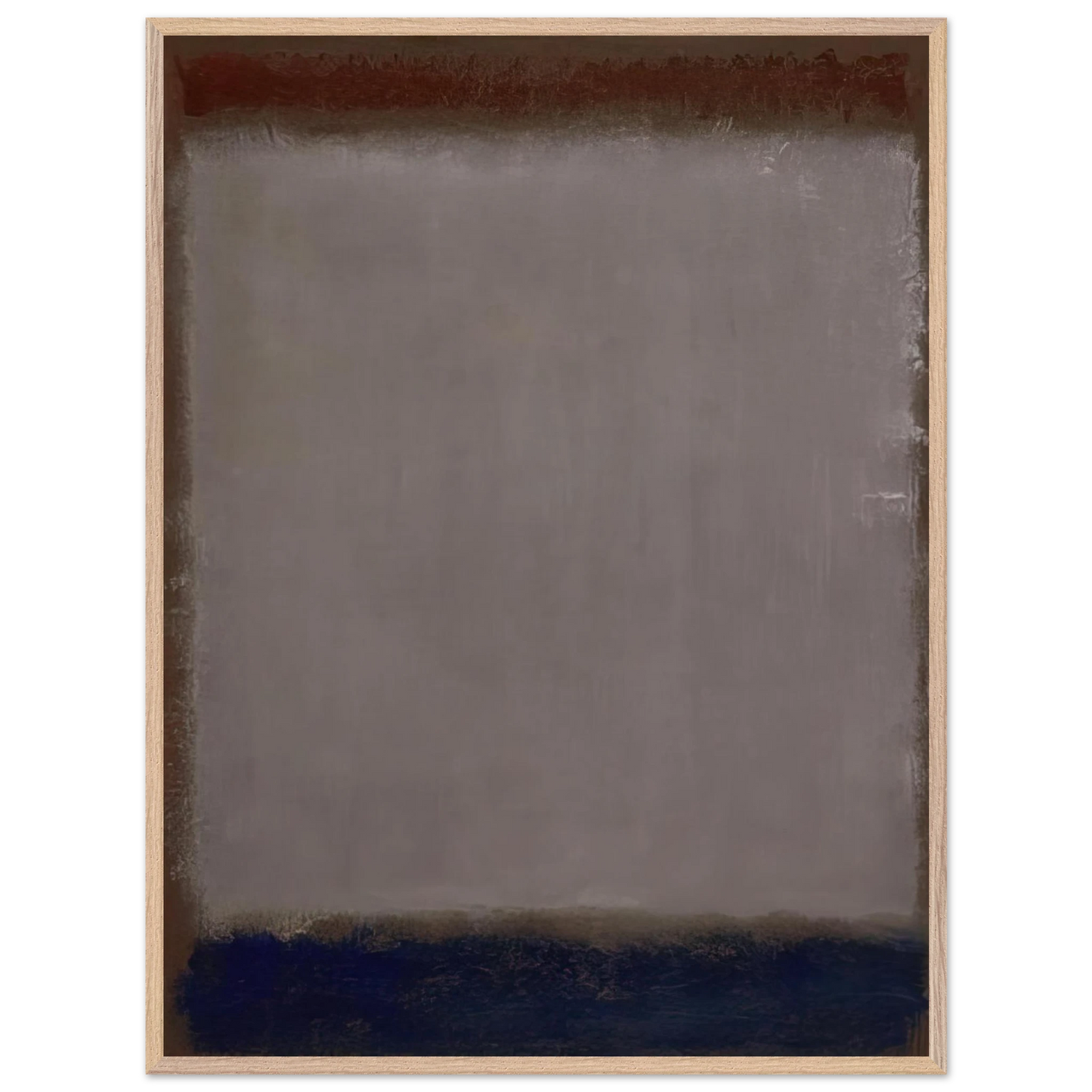 Mark Rothko - Lavender and Mulberry - 1959 Wall Art - 21x29.7 cm / 8x12" - Premium Wooden Framed Poster With Fine Art Paper - Black frame
