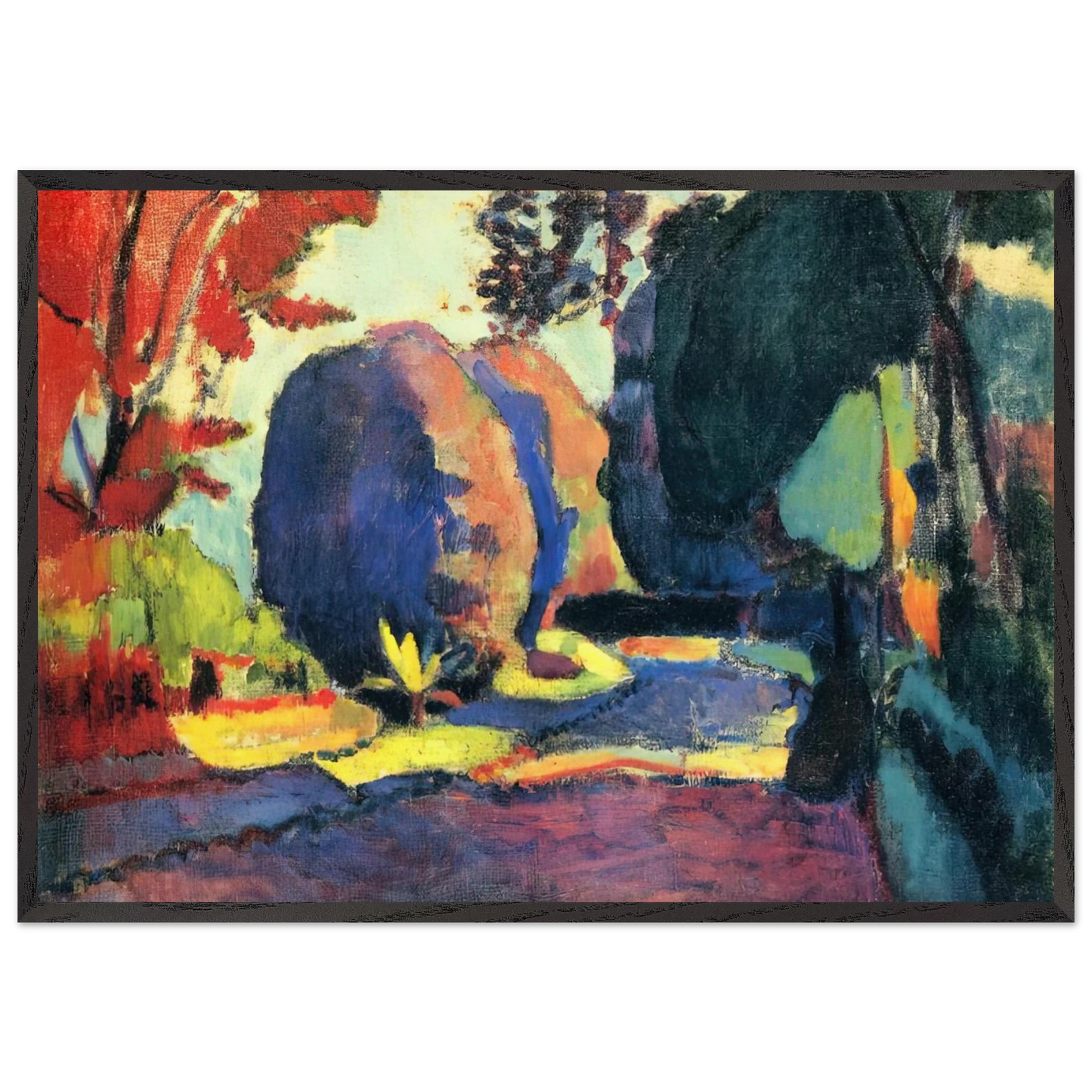 THE LUXEMBOURG GARDENS 1901 - Henri Matisse Framed Art Print – Black Wooden Frame - Default Title - -Framed Art Print