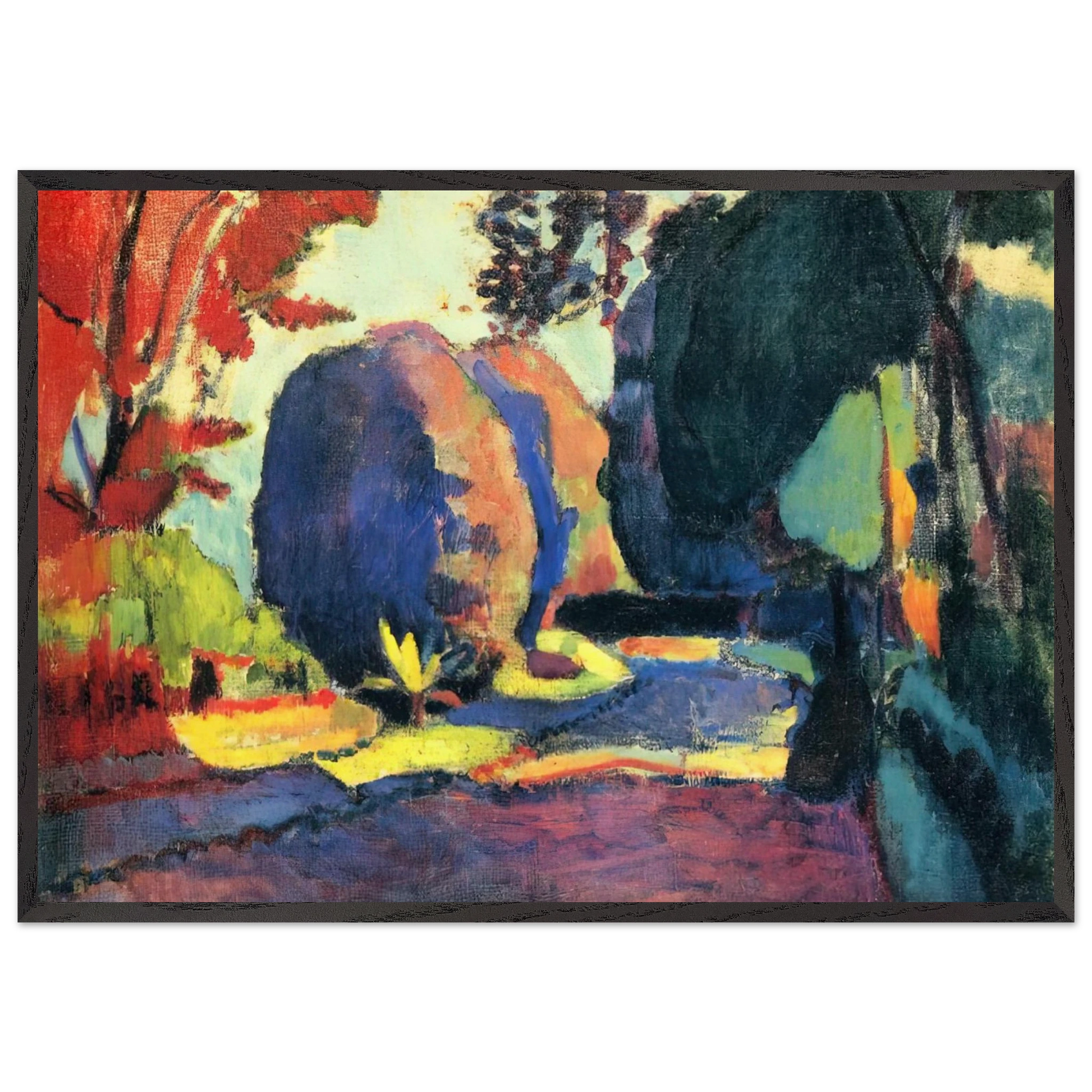 THE LUXEMBOURG GARDENS 1901 - Henri Matisse Framed Art Print – Black Wooden Frame - Default Title - -Framed Art Print