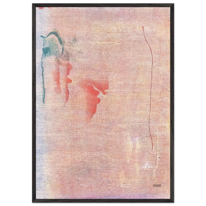 Cedar Hill - 1983 - Helen Frankenthaler 70x100 cm / 28x40 inches Framed Art Print – Black Wooden Frame