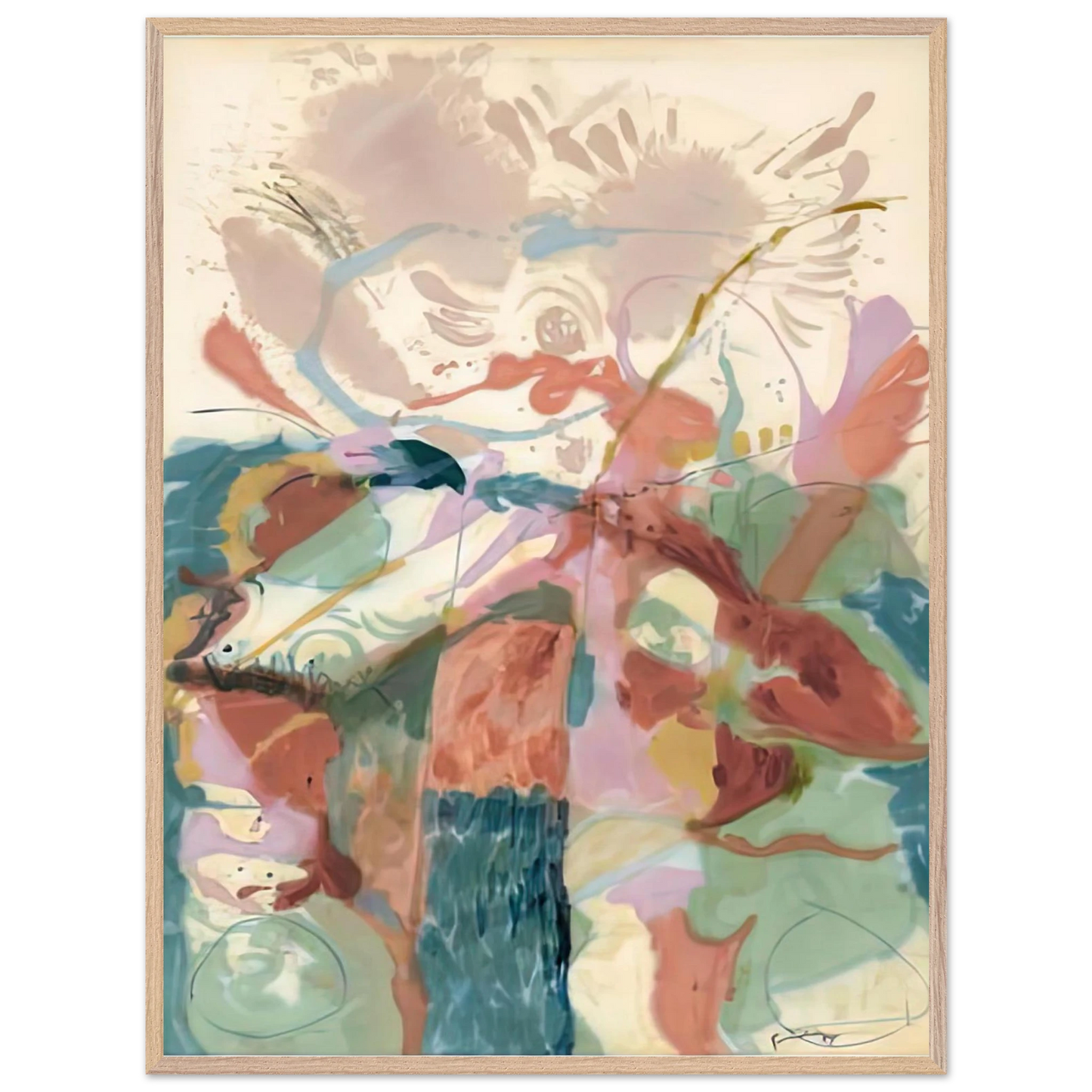 Helen Frankenthaler - Jacob's Ladder, 1957- Wall Art - 28x40 inches / 70x70 cm - Canvas (Imperial) - -