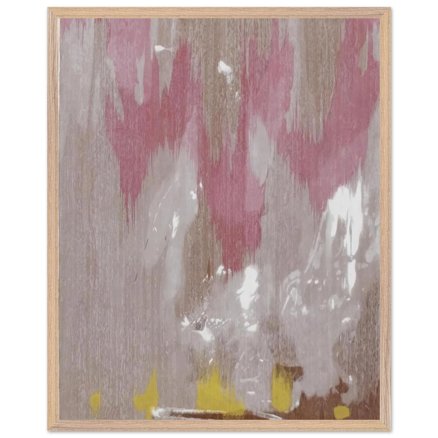 Helen Frankenthaler - Tales of Genji IV - 1998 Wall art - 13x18 cm / 5x7 inches - Premium Wooden Framed Poster With Fine Art Paper - Wood frame