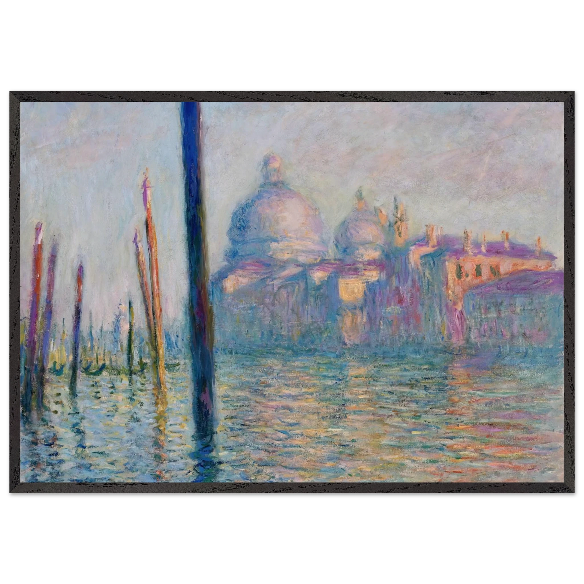The Grand Canal in Venice 01 - claude monet Framed Art Print – Black Wooden Frame - Default Title - -Framed Art Print
