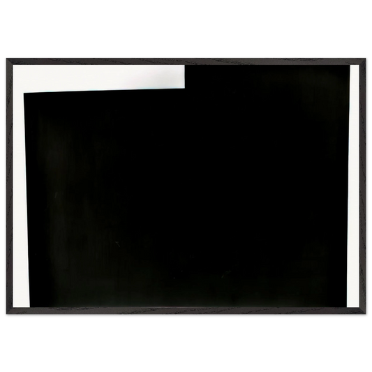 PITTSBURGH 1985 - Richard Serra Framed Art Print – Black Wooden Frame - Default Title - -Framed Art Print