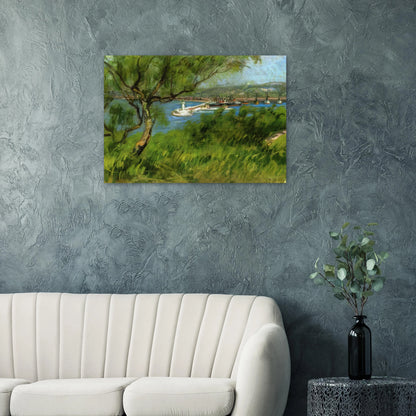 VIEW OF A PORT - Raoul Dufy Brushed Aluminum Print - 70x100 cm / 28x40 inches | Raoul Dufy Aluminum Print | Raoul Dufy Prints