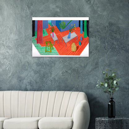 David Hockney - David Hockney Brushed Aluminum Print - 70x100 cm / 28x40 inches | David Hockney Aluminum Print | David Hockney Prints