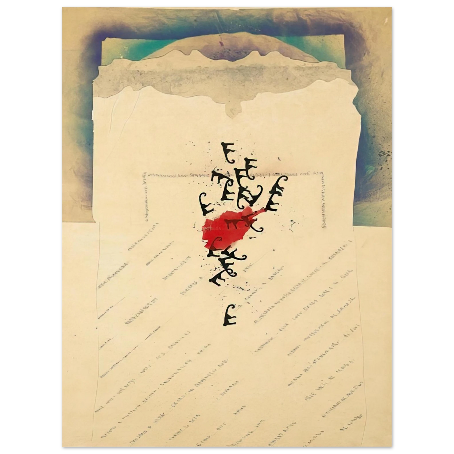 Alighiero Boetti - AFGHANISTAN 1985  75x100 cm / 30x40inches Fine Art Poster