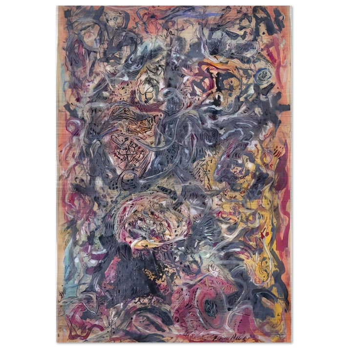 PATTERN - Jackson Pollock Brushed Aluminum Print - 70x100 cm / 28x40 inches | Jackson Pollock Aluminum Print | Jackson Pollock Prints