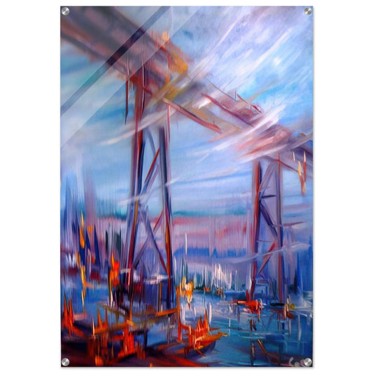 Bridge over Utopia - Konrad Zuse Acrylic Print - 70x100 cm / 28x40″ inches