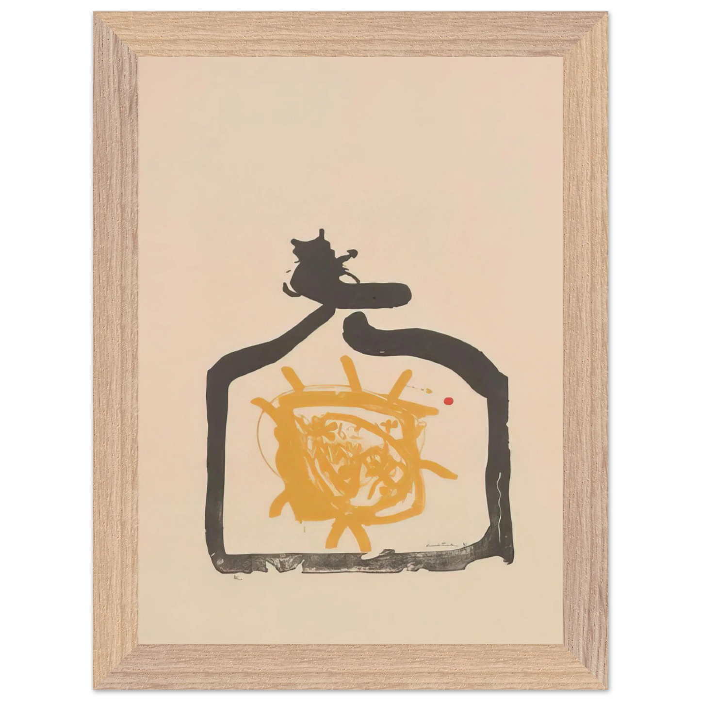 Helen Frankenthaler - May 26th Backwards - 1961 Wall art - A3 (29.7 x 42  cm) - Premium Wooden Framed Poster With Fine Art Paper - White frame