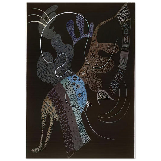 WHITE LINE 1936 - Wassily Kandinsky Brushed Aluminum Print - 70x100 cm / 28x40 inches | Wassily Kandinsky Aluminum Print | Wassily Kandinsky Prints