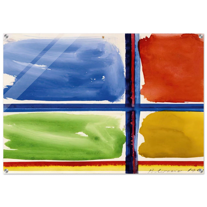 FENSTERKREUZ II 1966 - BLINKY PALERMO Acrylic Print - 70x100 cm / 28x40″ inches