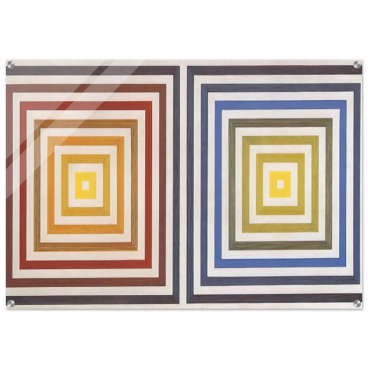 From Yellow to Violet - 1956 - Francois Morellet Acrylic Print - 70x100 cm / 28x40″ inches