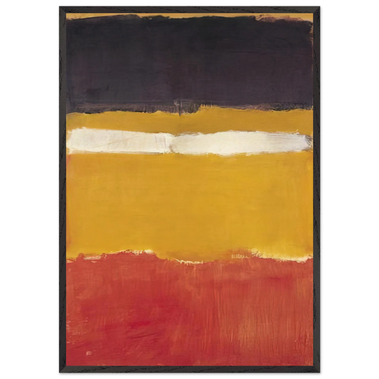 Number 24 Untitled - 1951 - Mark Rothko Framed Art Print – Black Wooden Frame - Default Title - -Framed Art Print