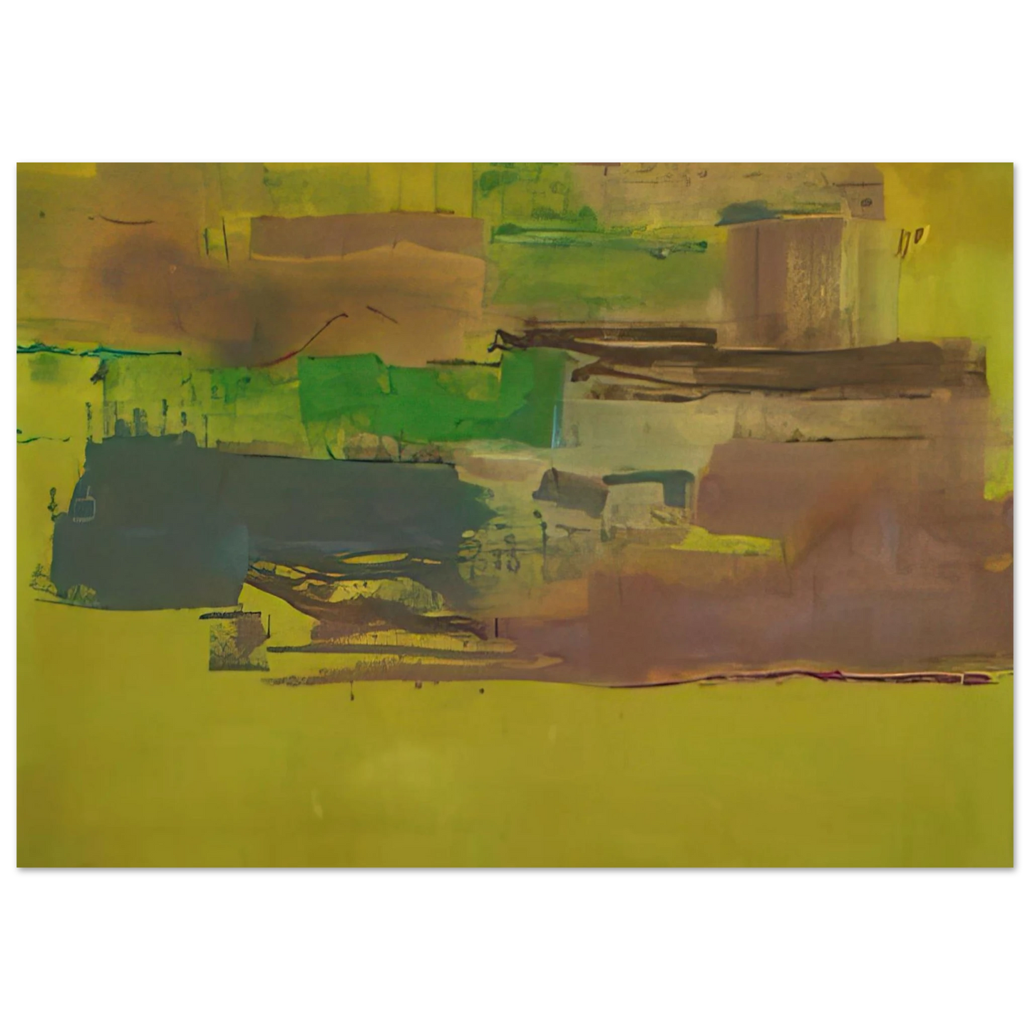 Helen Frankenthaler - August Deep - 1978 Wall art - 13x18 cm / 5x7 inches - Fine Art Poster - -