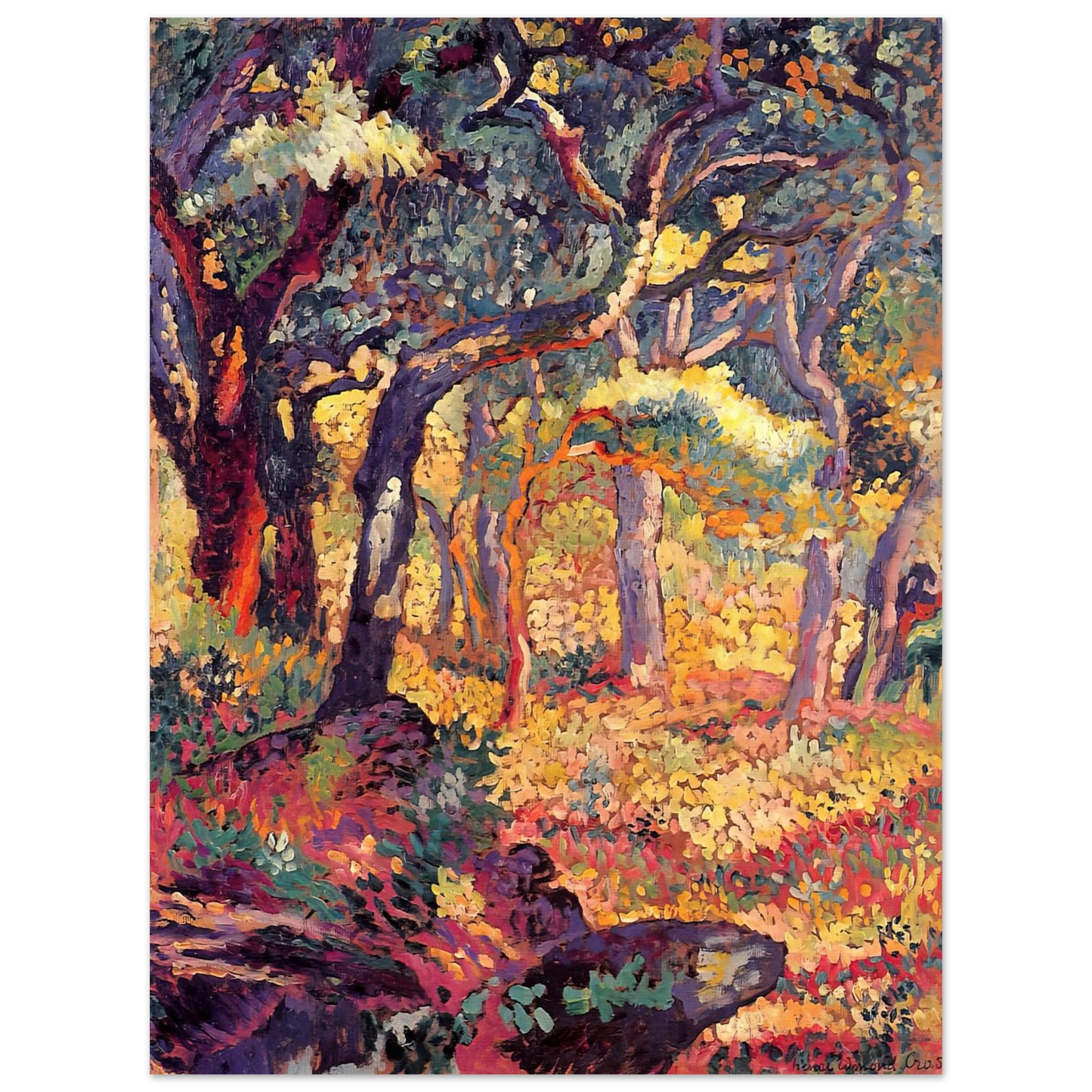 Henri-Edmond Cross - Study for The Clearing Fine Art Poster - Default Title