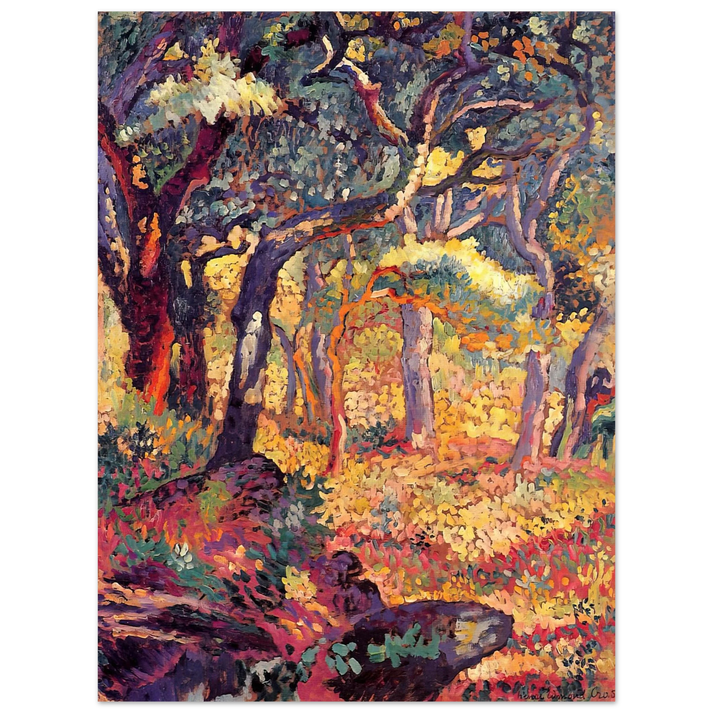 Henri-Edmond Cross - Study for The Clearing  75x100 cm / 30x40inches Fine Art Poster
