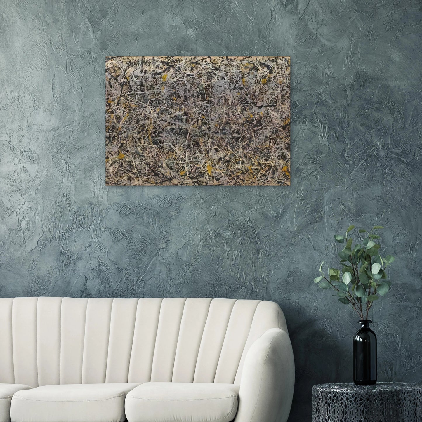 NUMBER 1 - Jackson Pollock Brushed Aluminum Print - 70x100 cm / 28x40 inches | Jackson Pollock Aluminum Print | Jackson Pollock Prints