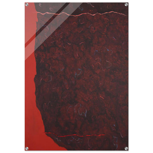 Edge of Burning Brush - 1986 - Theodoros Stamos Acrylic Print - 70x100 cm / 28x40″ inches | Theodoros Stamos Wall Art | Theodoros Stamos Prints