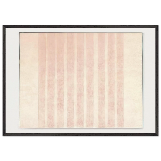 Untitled 13 - Agnes Martin Framed Art Print – Black Wooden Frame - Default Title - -Framed Art Print
