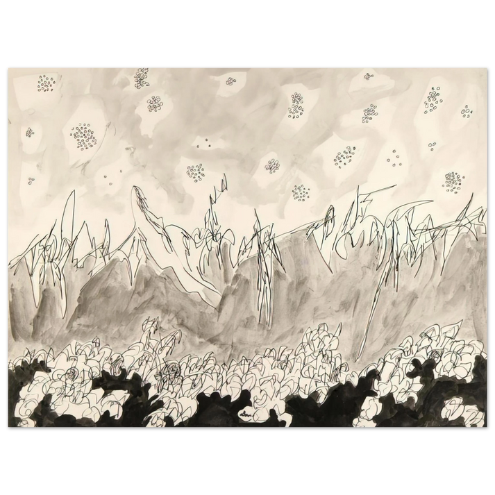 Gene Davis - Seascape - 1952  75x100 cm / 30x40inches Fine Art Poster