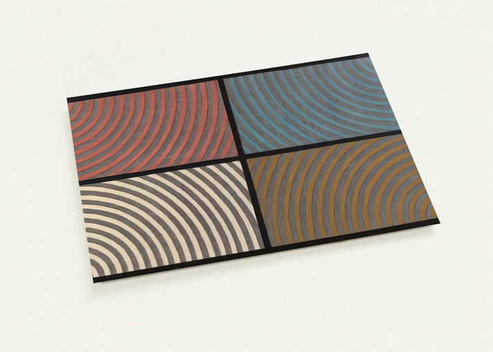 Arcs from Four Corners By Sol LeWitt Pack of 10 Post Cards | Sol LeWitt Post Cards | A6 (10.5 x 14.8 cm) - 4.1 x 5.8 inches