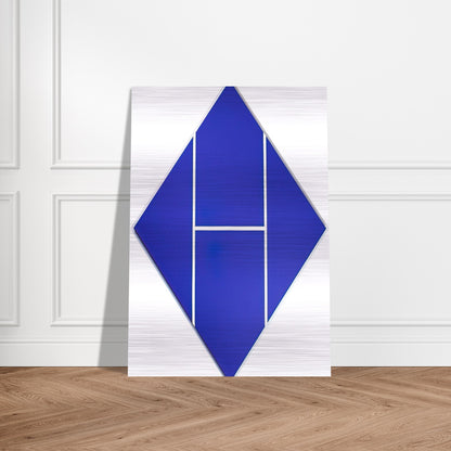 Cobalt - 1982 - Carmen Herrera Brushed Aluminum Print - 70x100 cm / 28x40 inches | Carmen Herrera Aluminum Print | Carmen Herrera Prints