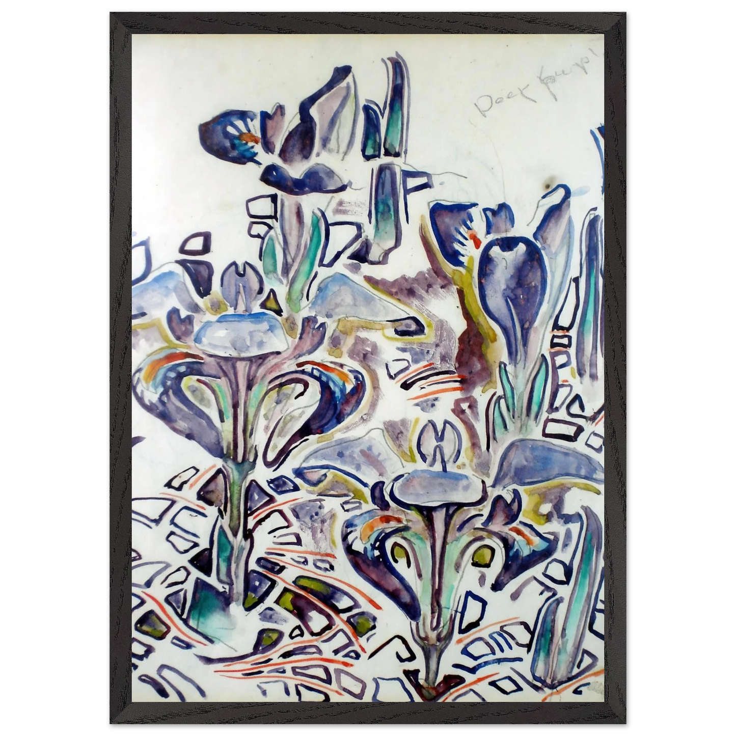 Walter Inglis Anderson - Walter Anderson Wall art - 28x43  cm / XL (11x17 Inches) - Premium Wooden Framed Poster With Fine Art Paper - Wood frame